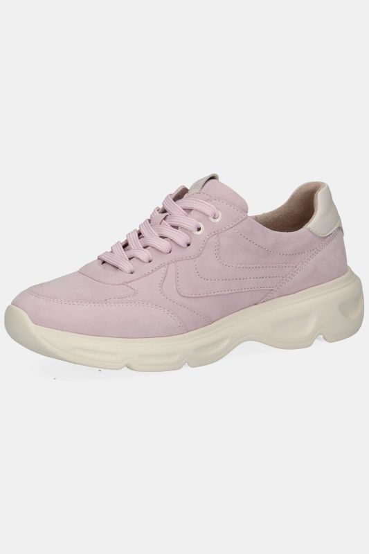 Sneakers Caprice en cuir, semelle intérieure amovible - largeur G