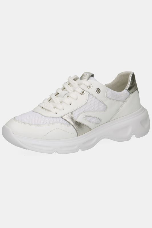 Sneakers en cuir Caprice, mélange de cuirs, semelle intérieure amovible - largeur G