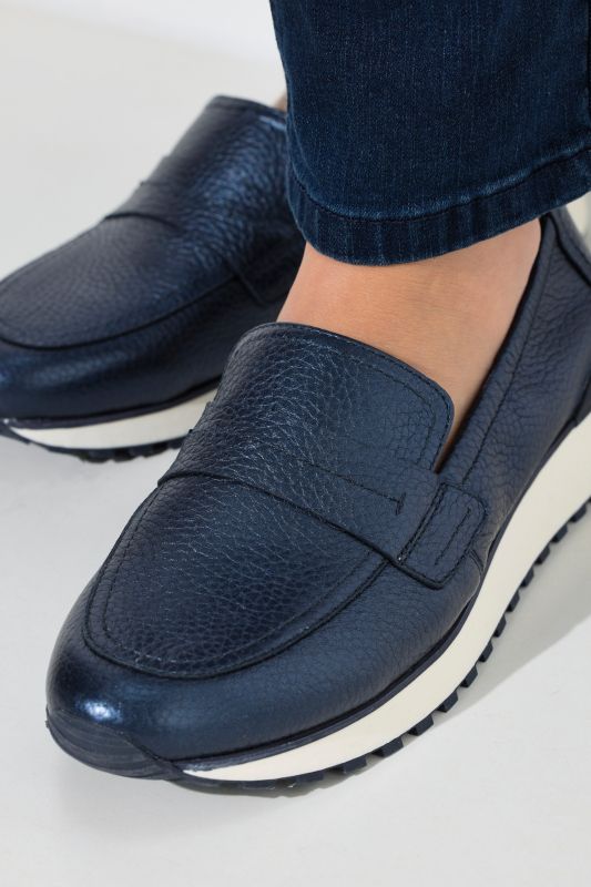 Mocassins Caprice en daim, semelle intérieure amovible - largeur G