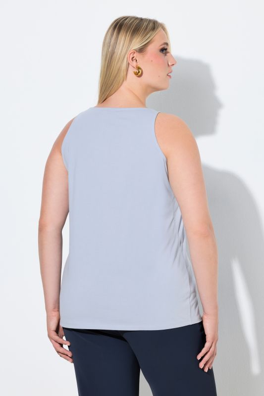 Débardeur/maillot de corps, modèle sans manches, col rond et coupe Slim Fit