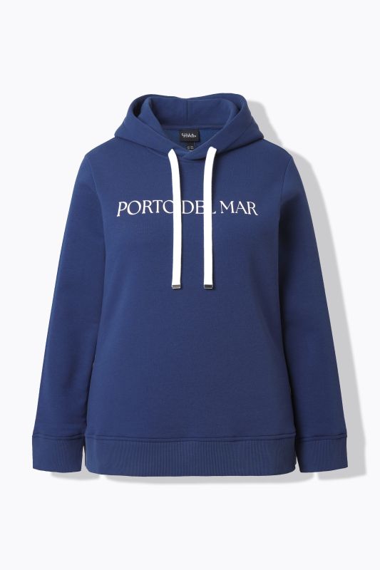 Sweat-shirt à capuche, inscription et manches longues, coupe Classic Fit