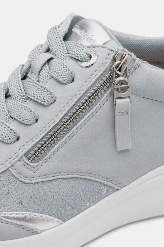 Sneakers en cuir Tamaris Comfort, semelle de propreté amovible – largeur Wide Fit confortable