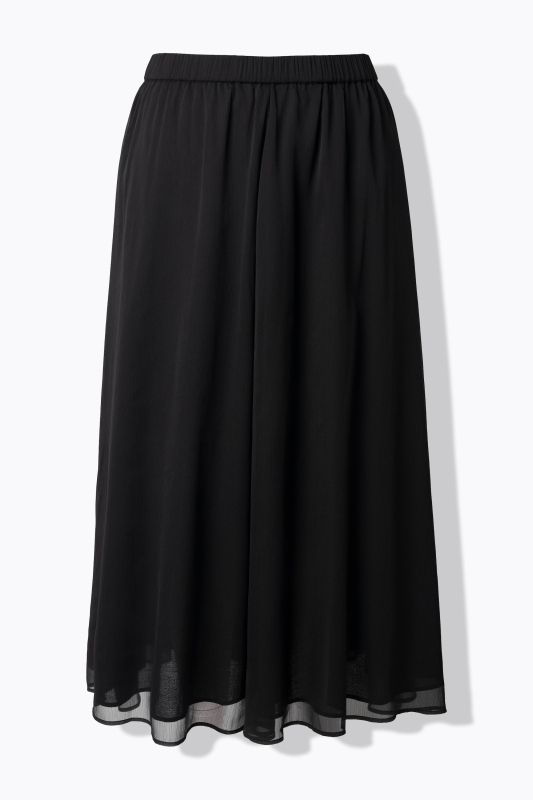 Jupe à volants, taille élastique et coupe évasée