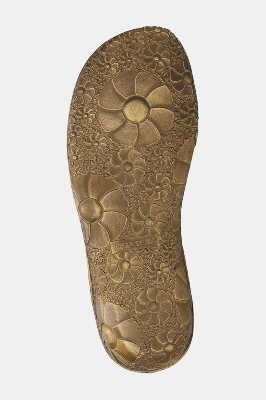 Sandales en cuir Josef Seibel, fermeture à scratch - largeur G