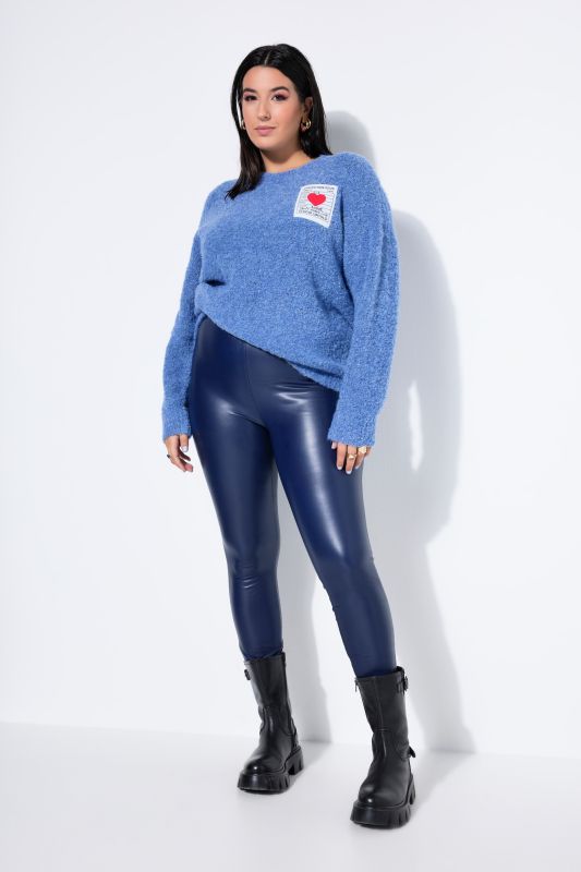 Legging enduit. Matière extensible. Taille élastique