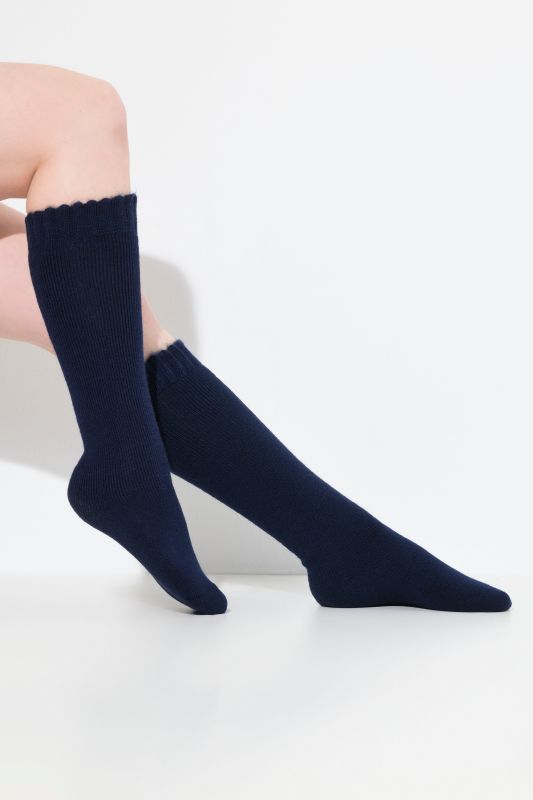 Bas thermiques à côtes larges et confortables, doublure en polaire