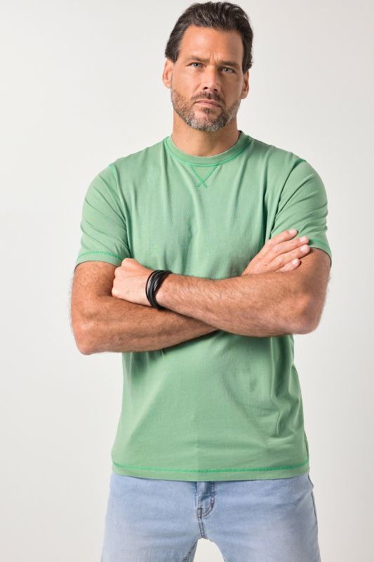 T-shirt JP 1880 style vintage, manches courtes et surpiqûres - jusqu'au 8 XL