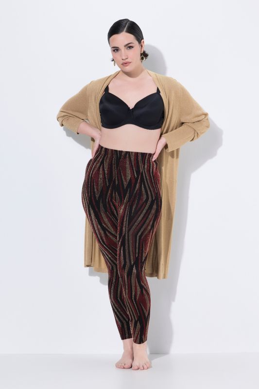 Legging-collant motif animal, matière brillante