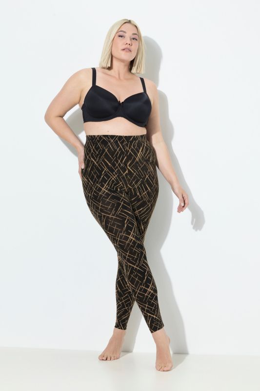 Legging-collant avec motif, matière brillante