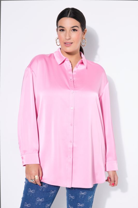 Chemisier oversize en satin