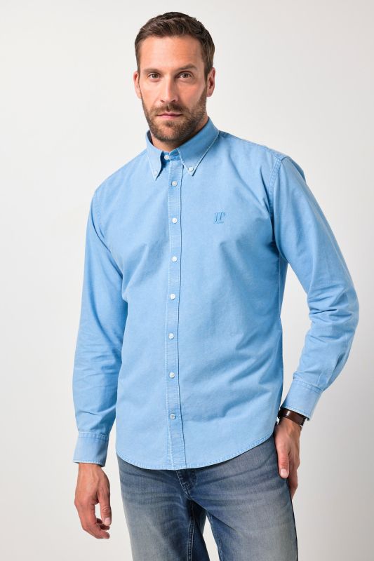 Chemise Oxford JP 1880, finition FLEXNAMIC®, manches longues et col à pointes boutonnées, coupe Modern Fit - jusqu'au 8&nbsp;XL