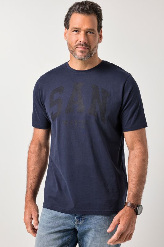 T-shirt JP 1880 à manches courtes, imprimé poitrine - jusqu'au 8 XL