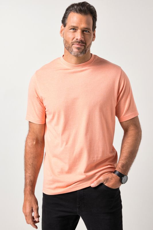 T-shirt JP 1880 en jersey chiné, manches courtes - jusqu'au 8 XL