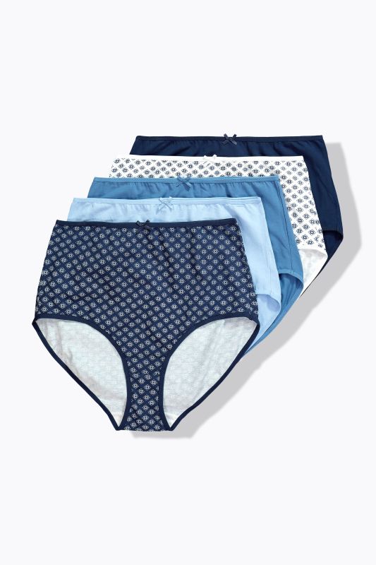 Lot de 5 culottes maxi, motifs/couleurs unies