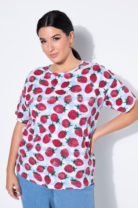 T-shirt oversize, imprimé Strawberry