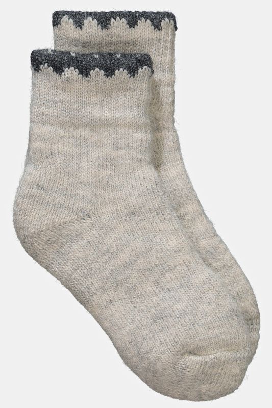 Chaussettes alpaga-laine, côtes ne serrant pas la jambe