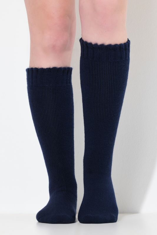 Bas thermiques à côtes larges et confortables, doublure en polaire