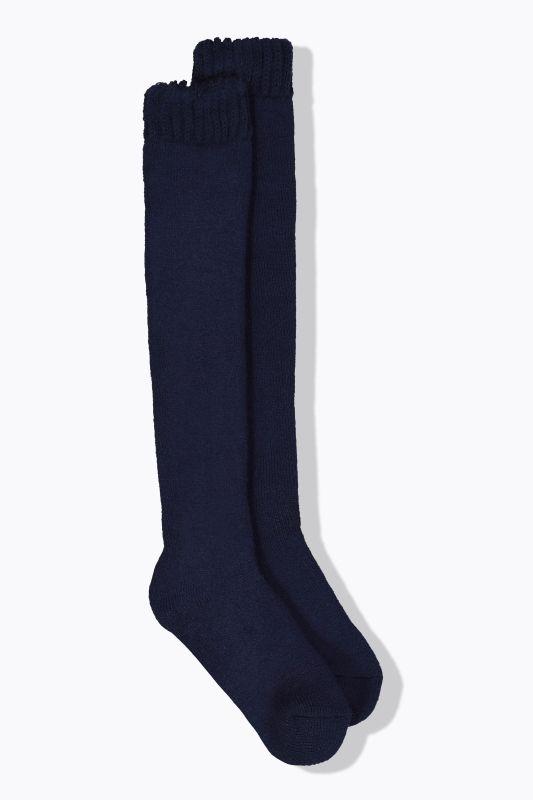 Bas thermiques à côtes larges et confortables, doublure en polaire