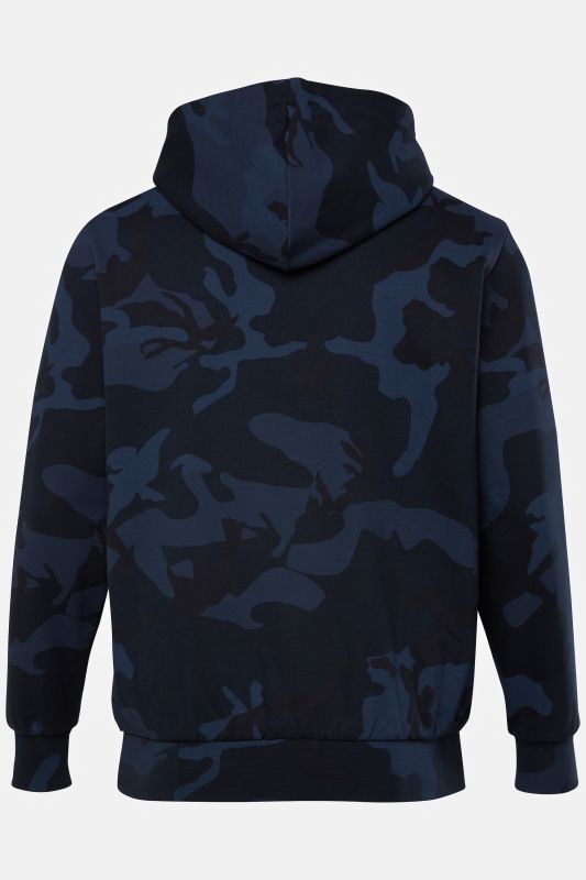 Sweat-shirt à capuche, imprimé camouflage - jusqu'au 8 XL