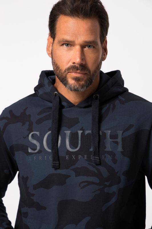 Sweat-shirt à capuche, imprimé camouflage - jusqu'au 8 XL