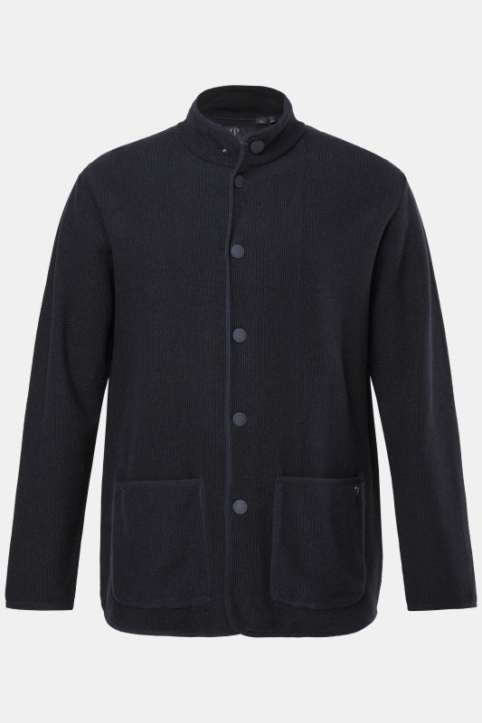 Veston en maille JP 1880, FLEXNAMIC®, col montant, boutons-pression, jusqu'au 8XL