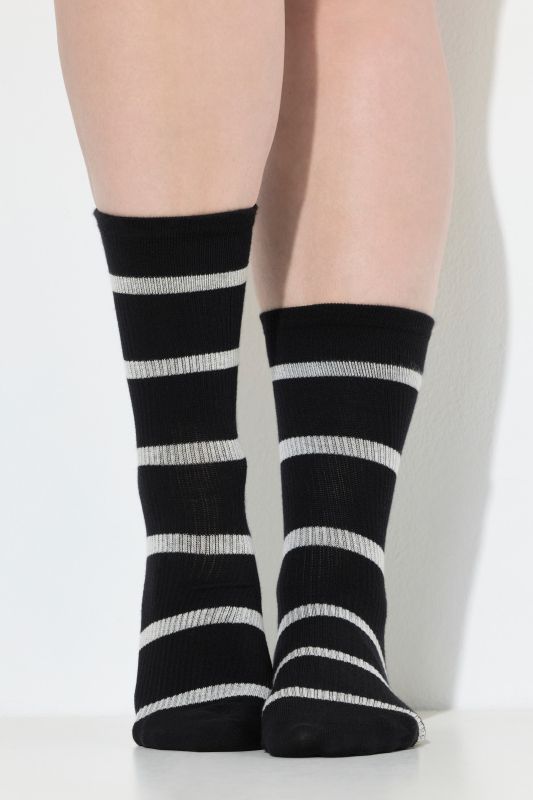 Bas de compression rayés