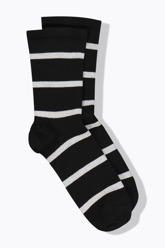 Bas de compression rayés