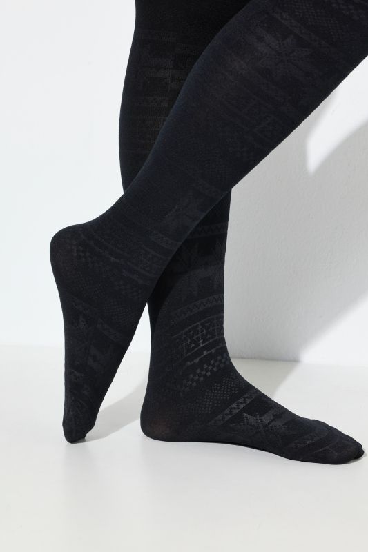 Collant en polaire thermique, motif norvégien