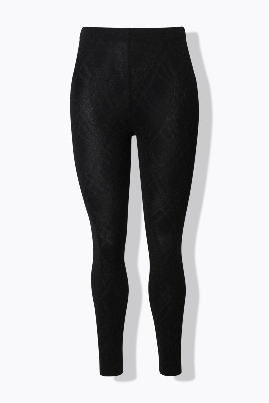 Legging-collant avec motif, matière brillante