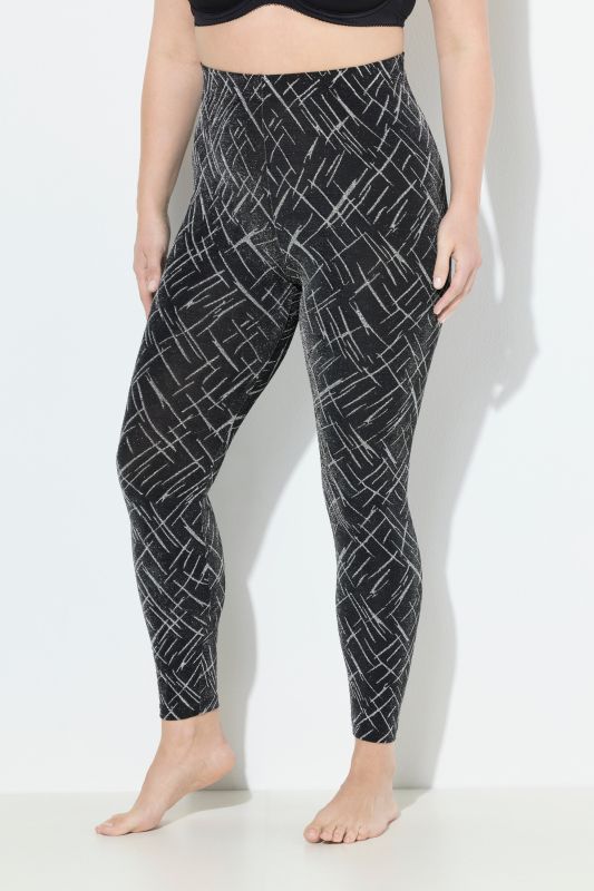 Legging-collant avec motif, matière brillante