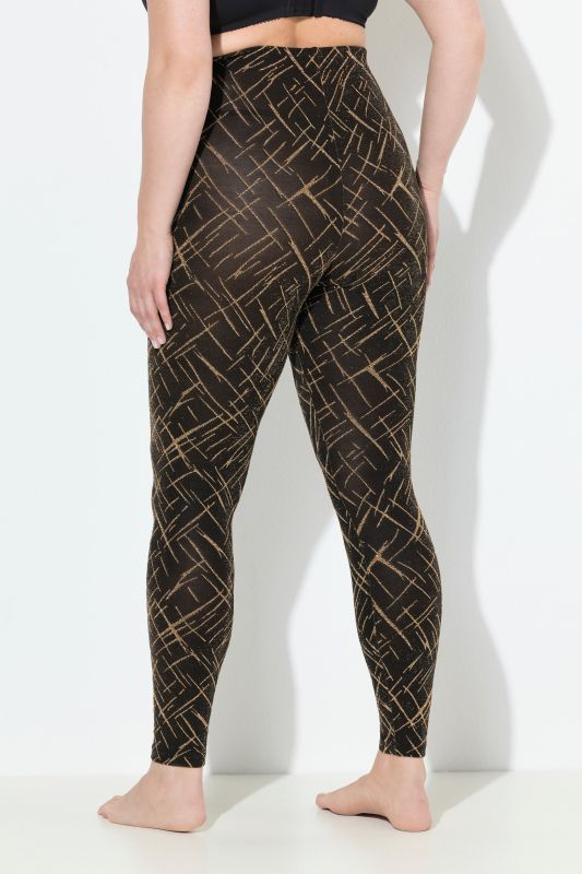 Legging-collant avec motif, matière brillante