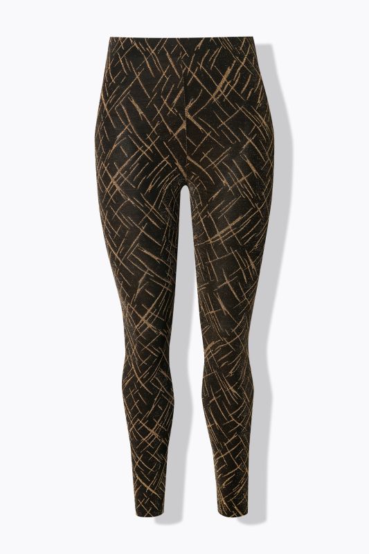 Legging-collant avec motif, matière brillante