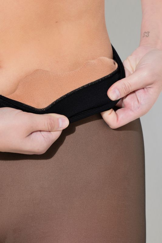 Legging thermique, taille bien large, intérieur en polaire