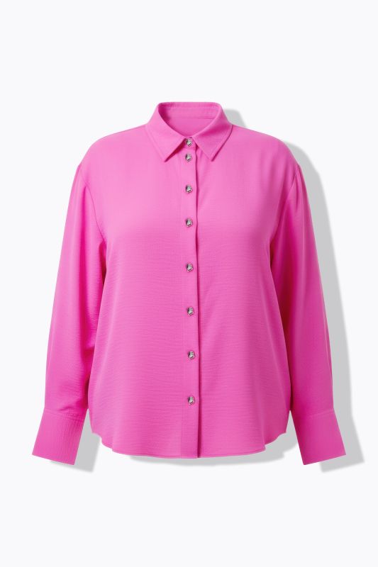 Chemisier oversize. Boutons fantaisie