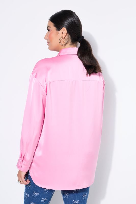 Chemisier oversize en satin