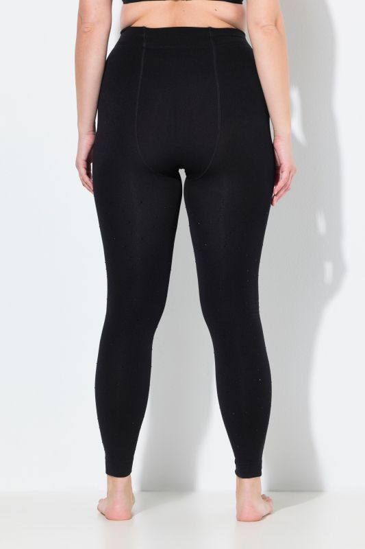 Legging-collant thermique, doublure douce, strass fantaisie