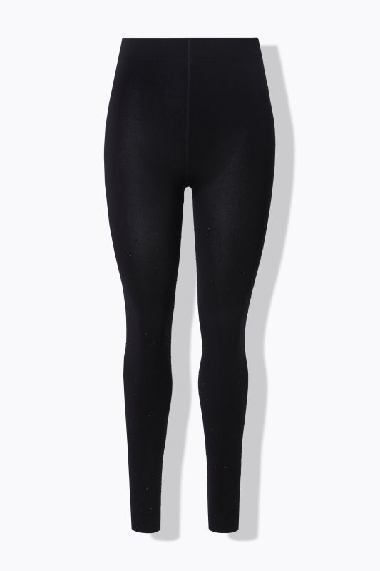 Legging-collant thermique, doublure douce, strass fantaisie