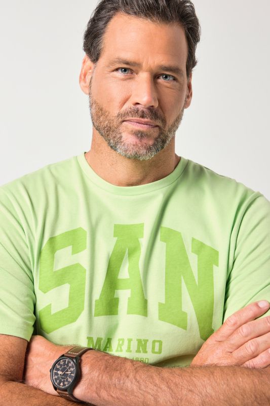 T-shirt JP 1880 à manches courtes, imprimé poitrine - jusqu'au 8 XL