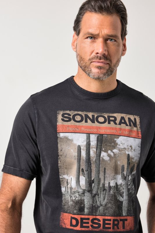 T-shirt JP 1880, manches courtes et imprimé poitrine, style vintage - jusqu'au 8 XL