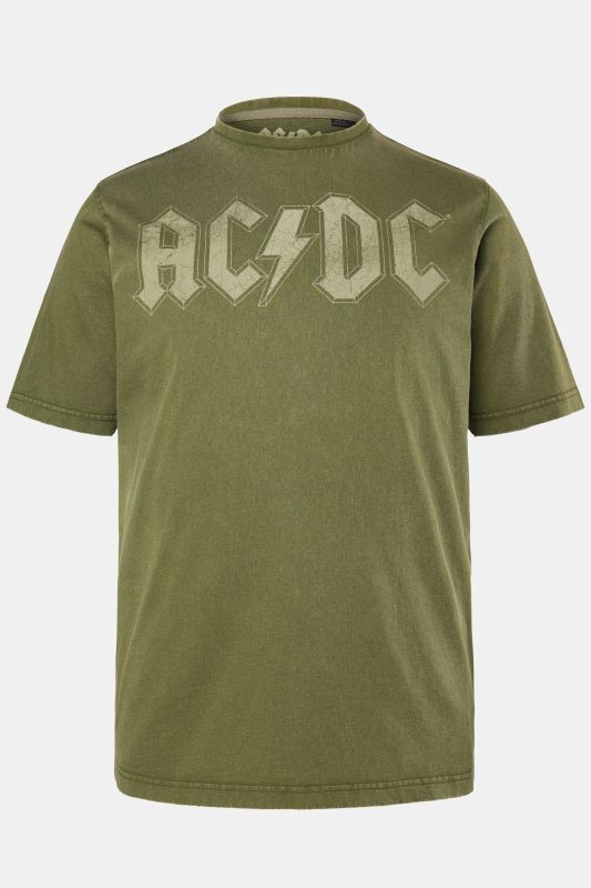 T-shirt JP 1880, imprimé groupe AC/DC, manches courtes et style vintage - jusqu'au 8 XL