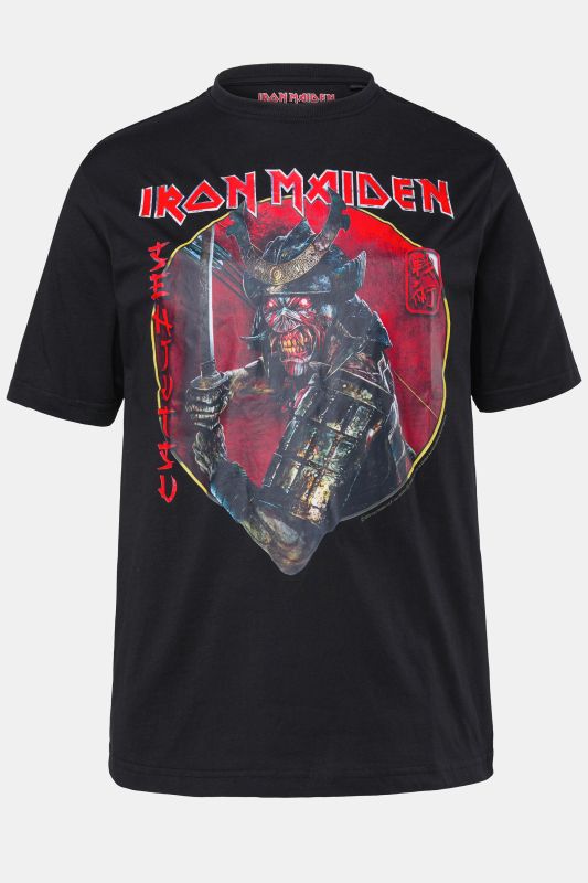 T-shirt JP 1880, imprimé groupe Iron Maiden, manches courtes et style vintage - jusqu'au 8 XL