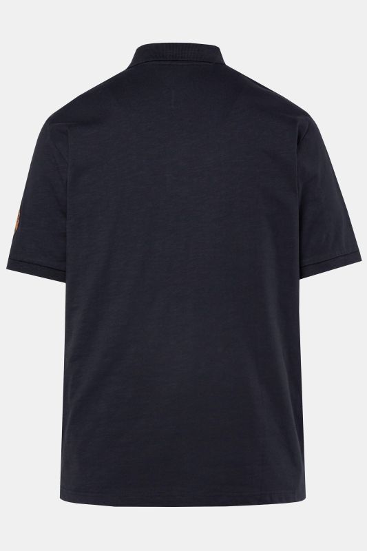 Polo JP 1880 en jersey flammé, manches courtes et écusson- jusqu'au 8 XL