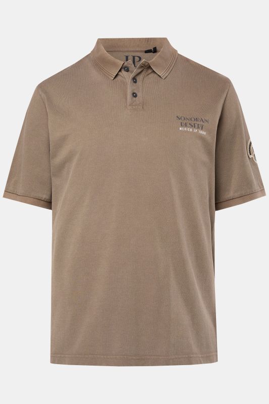 Polo JP 1880 en piqué, manches courtes et imprimé poitrine, esprit vintage – jusqu'au 8 XL