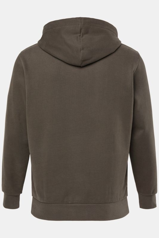 Sweat-shirt à capuche JP 1880, poche kangourou et imprimé poitrine - jusqu'au 8 XL