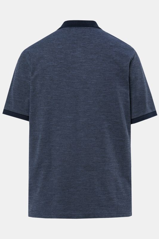 Polo JP 1880 en piqué chiné, manches courtes - jusqu'au 8 XL