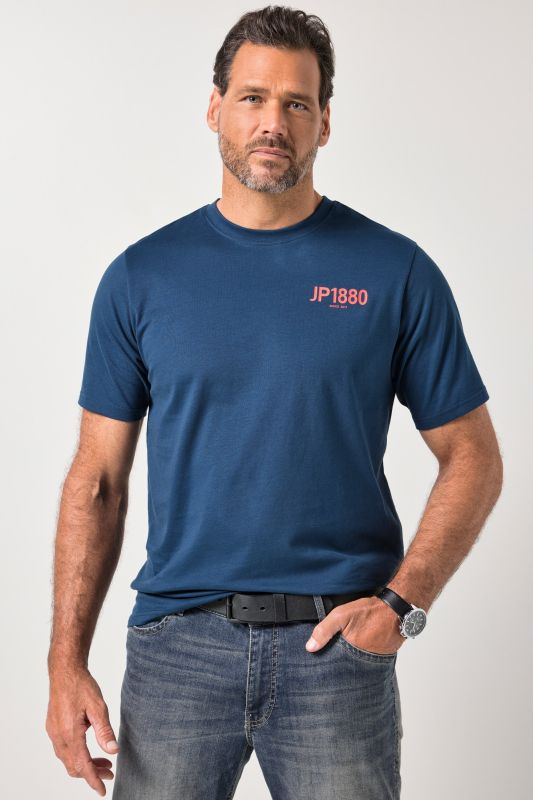 Lot de 2 T-shirts JP 1880, manches courtes et imprimé poitrine - jusqu'au 8 XL