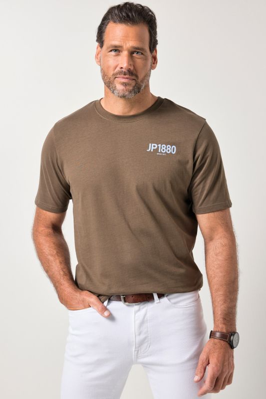 Lot de 2 T-shirts JP 1880, manches courtes et imprimé poitrine - jusqu'au 8 XL