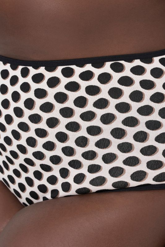 Lot de 3 culottes maxi, motif pois/uni