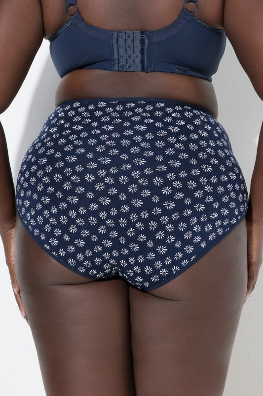 Lot de 5 culottes maxi, motif fleurs/uni