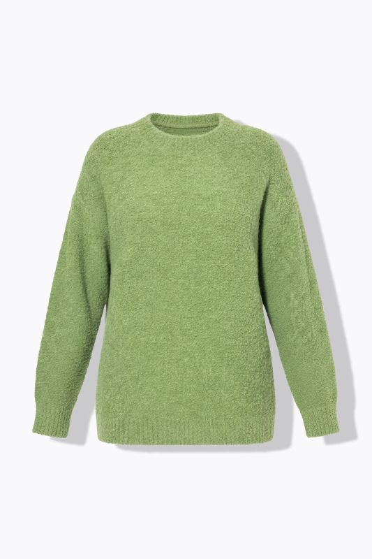 Pull en maille duveteuse, coupe oversize